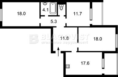 3-комнатная квартира по адресу Балтийский пер. (площадь 96 м²) - Atlanta.ua - фото 26