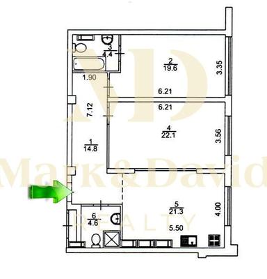2-кімнатна квартира за адресою вул. Бойчука Михайла (площа 87 м²) - Atlanta.ua - фото 14