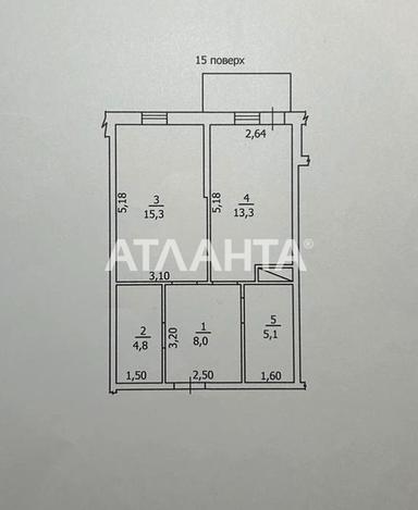 1-комнатная квартира по адресу ул. Жаботинского (площадь 49 м²) - Atlanta.ua - фото 40