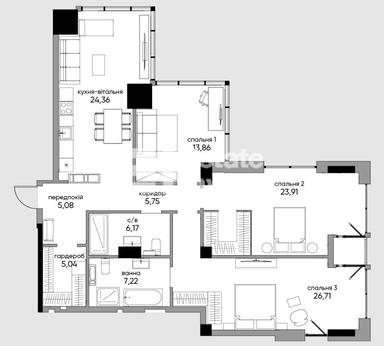 3-кімнатна квартира за адресою вул. Антоновича (площа 125 м²) - Atlanta.ua - фото 10