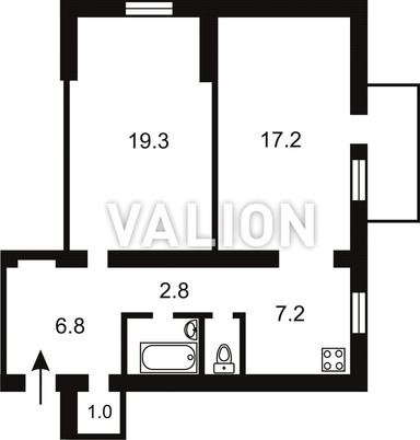 2-кімнатна квартира за адресою вул. Сирецька (площа 58,4 м²) - Atlanta.ua - фото 17