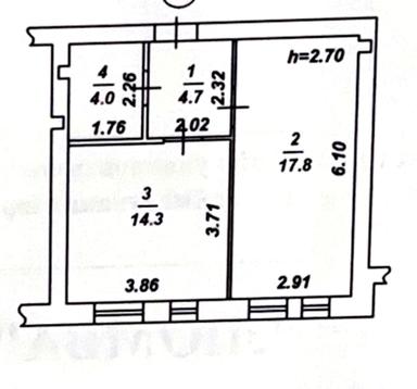 1-комнатная квартира по адресу ул. Промышленная (площадь 41 м²) - Atlanta.ua - фото 22