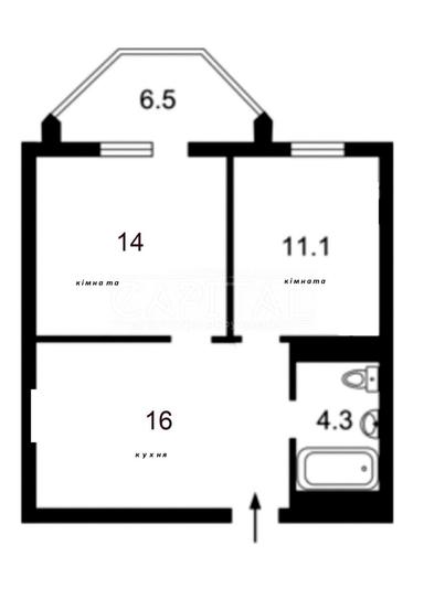 2-кімнатна квартира за адресою вул. Пріорська (площа 48 м²) - Atlanta.ua - фото 18