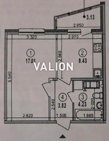 1-room apartment apartment by the address st. Ul Berkovetskaya (area 37,3 m²) - Atlanta.ua - photo 30