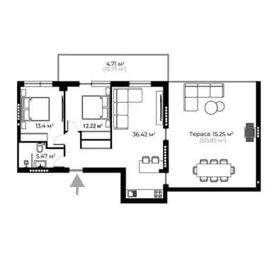 2-комнатная квартира по адресу ул. Богомольця Олександра (площадь 84,9 м²) - Atlanta.ua - imageAlt 10