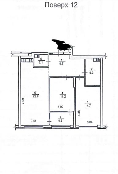 2-кімнатна квартира за адресою вул. Причальна (площа 70 м²) - Atlanta.ua - фото 14