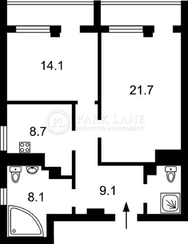 2-кімнатна квартира за адресою вул. Жилянська (площа 72 м²) - Atlanta.ua - фото 17