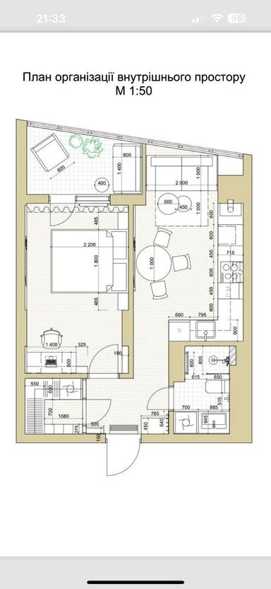 1-кімнатна квартира за адресою вул. Бережанська (площа 46 м²) - Atlanta.ua - фото 15