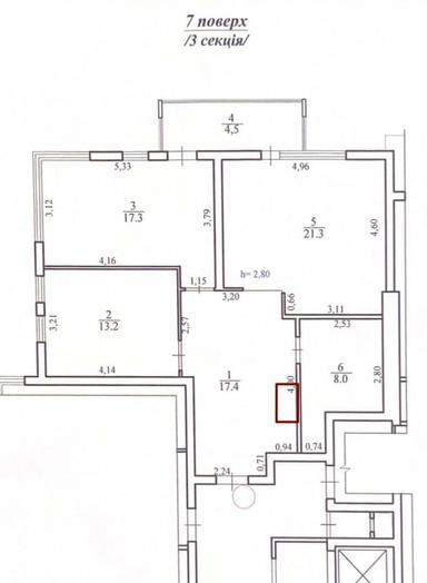 Багатокімнатна квартира за адресою вул. Володимира Великого (площа 161 м²) - Atlanta.ua - фото 38