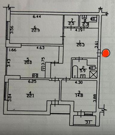 3-кімнатна квартира за адресою (площа 115 м²) - Atlanta.ua - фото 55
