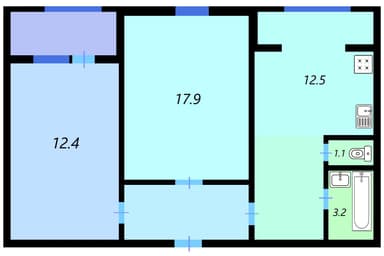 2-комнатная квартира по адресу ул. Николая Закревского (площадь 56 м²) - Atlanta.ua - imageAlt 22