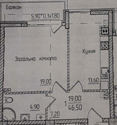 1-room apartment apartment by the address st. Oleni Pchilki (area 46,5 m²) - Atlanta.ua - photo 16