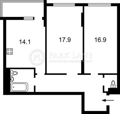 2-кімнатна квартира за адресою вул. Вишгородська (площа 71,3 м²) - Atlanta.ua - фото 18