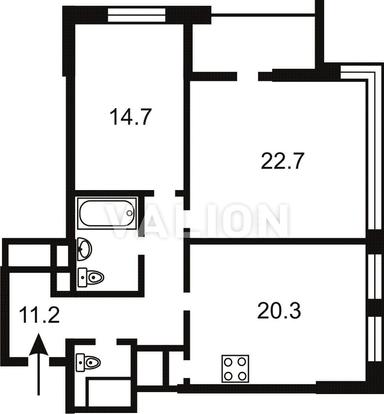 2-кімнатна квартира за адресою вул. Тютюнника (площа 77,5 м²) - Atlanta.ua - фото 46
