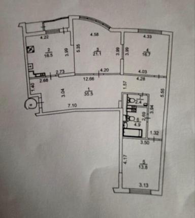 3-комнатная квартира по адресу ул. Ахматовой (площадь 113,7 м²) - Atlanta.ua - фото 46