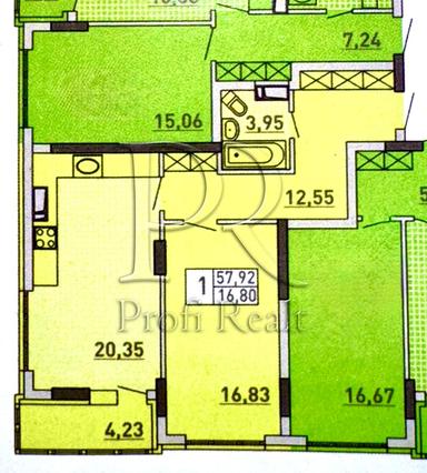 1-кімнатна квартира за адресою вул. Вишгородська (площа 58 м²) - Atlanta.ua - фото 28