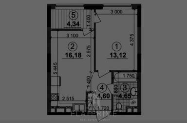 1-комнатная квартира по адресу (площадь 41 м²) - Atlanta.ua - фото 8