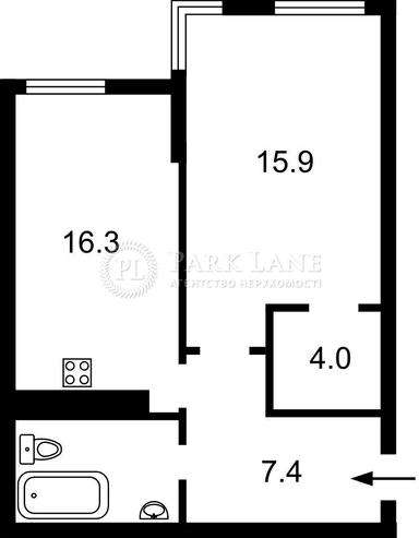 1-комнатная квартира по адресу ул. Старонаводницкая (площадь 48,8 м²) - Atlanta.ua - фото 9