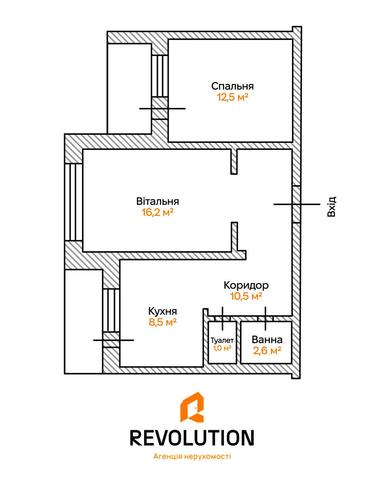 2-кімнатна квартира за адресою (площа 51,3 м²) - Atlanta.ua - фото 21