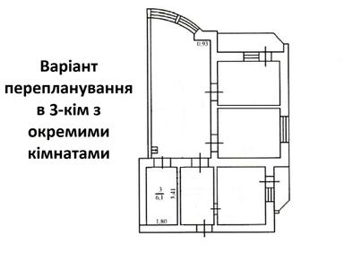 2-кімнатна квартира за адресою (площа 75 м²) - Atlanta.ua - фото 69