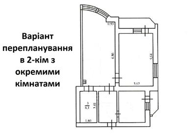 2-кімнатна квартира за адресою (площа 75 м²) - Atlanta.ua - фото 70