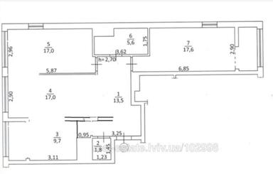 2-кімнатна квартира за адресою вул. Думанського Павла(Проф Юхновського Ігоря) (площа 89,3 м²) - Atlanta.ua - фото 17