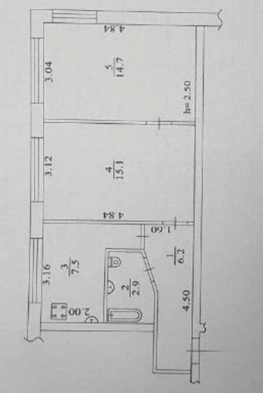 2-кімнатна квартира за адресою вул. Івана Виговського (площа 46,5 м²) - Atlanta.ua - фото 12