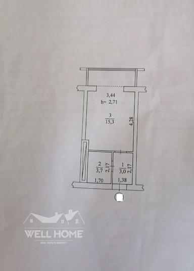 1-комнатная квартира по адресу (площадь 25,9 м²) - Atlanta.ua - фото 22