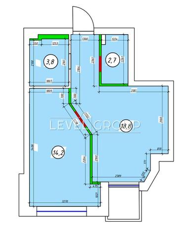 1-кімнатна квартира за адресою (площа 42 м²) - Atlanta.ua - фото 39