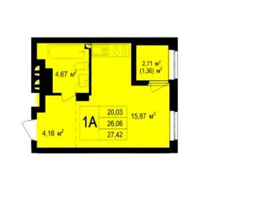 1-room apartment apartment by the address st. Geroiv Krut (area 27,4 m²) - Atlanta.ua - photo 12