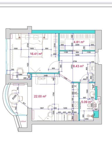 1-кімнатна квартира за адресою вул. Богдана Хмельницького (площа 60 м²) - Atlanta.ua - фото 17