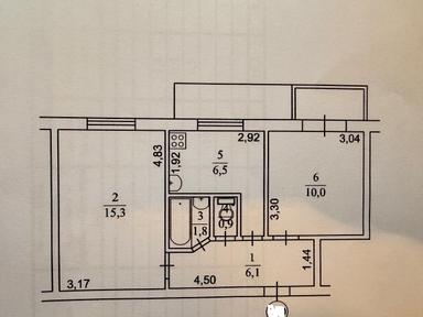 2-кімнатна квартира за адресою (площа 43 м²) - Atlanta.ua - фото 24