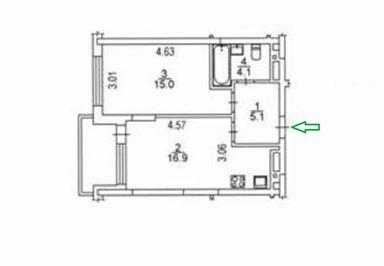 1-комнатная квартира по адресу ул. Олександра Олеся (площадь 46 м²) - Atlanta.ua - фото 24