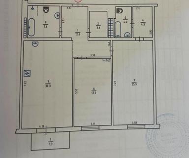 3-кімнатна квартира за адресою (площа 110 м²) - Atlanta.ua - фото 30