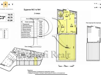 1-кімнатна квартира за адресою наб. Дніпровська (площа 62 м²) - Atlanta.ua - фото 34