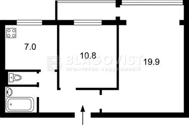2-комнатная квартира по адресу пер. Дубровицкий (площадь 45 м²) - Atlanta.ua - фото 30