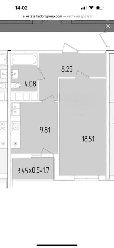 1-room apartment apartment by the address st. Krasnova (area 42,4 m²) - Atlanta.ua - photo 18