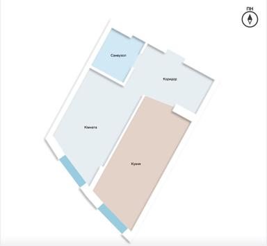 1-комнатная квартира по адресу ул. Багговутовская (площадь 44,7 м²) - Atlanta.ua - фото 7