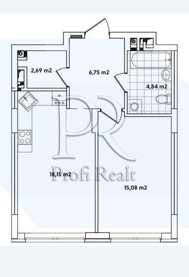 1-кімнатна квартира за адресою (площа 48 м²) - Atlanta.ua - фото 14