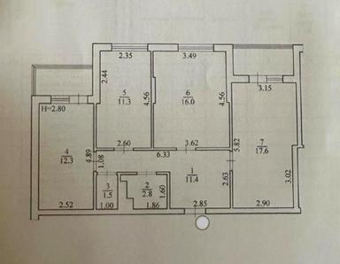 3-комнатная квартира по адресу ул. Мироновская (площадь 79,5 м²) - Atlanta.ua - фото 32