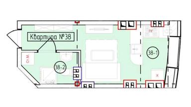 1-room apartment apartment by the address st. Per Osenniy Ulyanova Vladimira (area 17,8 m²) - Atlanta.ua - photo 7