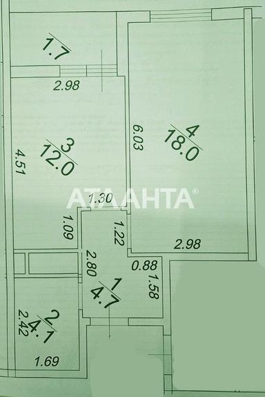 1-комнатная квартира по адресу ул. Краснова (площадь 41 м²) - Atlanta.ua - фото 24