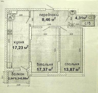2-кімнатна квартира за адресою (площа 64 м²) - Atlanta.ua - фото 18