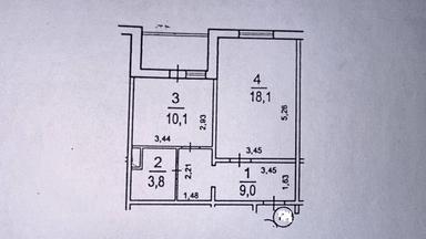 1-кімнатна квартира за адресою вул. Драгоманова (площа 43,2 м²) - Atlanta.ua - фото 36