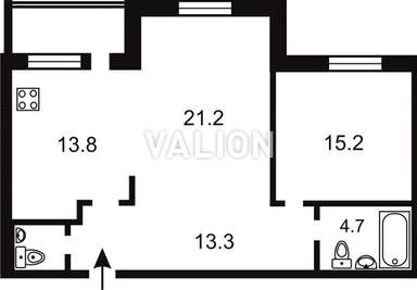 2-кімнатна квартира за адресою вул. Кудряшова (площа 72 м²) - Atlanta.ua - фото 20