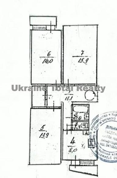 3-кімнатна квартира за адресою вул. Шалімова (площа 70 м²) - Atlanta.ua - фото 27