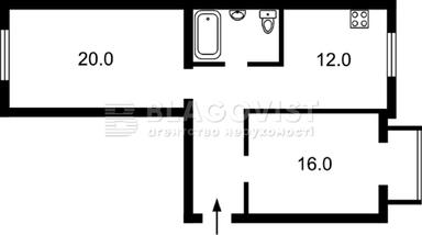 2-rooms apartment apartment by the address st. Ul Zlatoustovskaya (area 59 m²) - Atlanta.ua - photo 17
