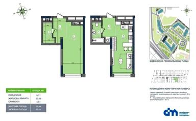 1-кімнатна квартира за адресою (площа 31 м²) - Atlanta.ua - фото 11