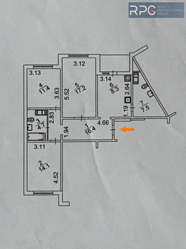 3-комнатная квартира по адресу ул. Конева (площадь 81,9 м²) - Atlanta.ua - фото 48