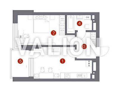 1-кімнатна квартира за адресою вул. Олександра Олеся (площа 46,3 м²) - Atlanta.ua - фото 16